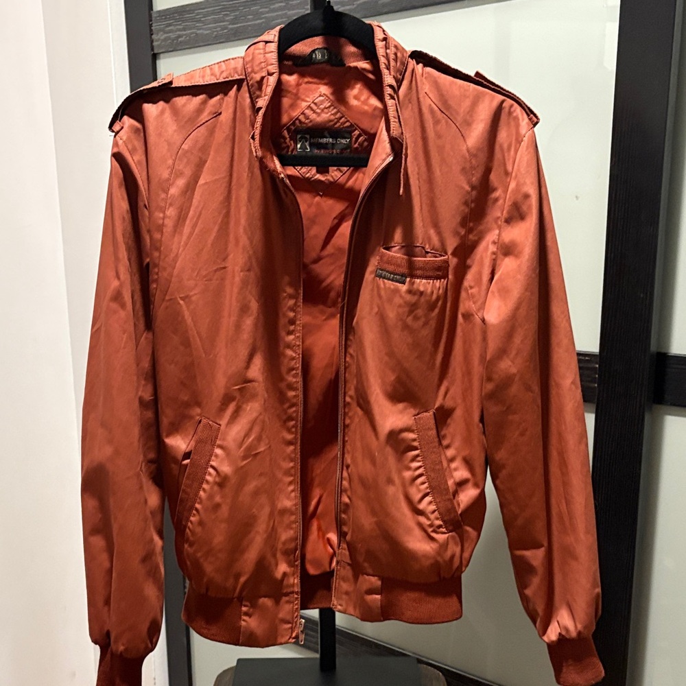 Members Only Rust Bomber Jacket